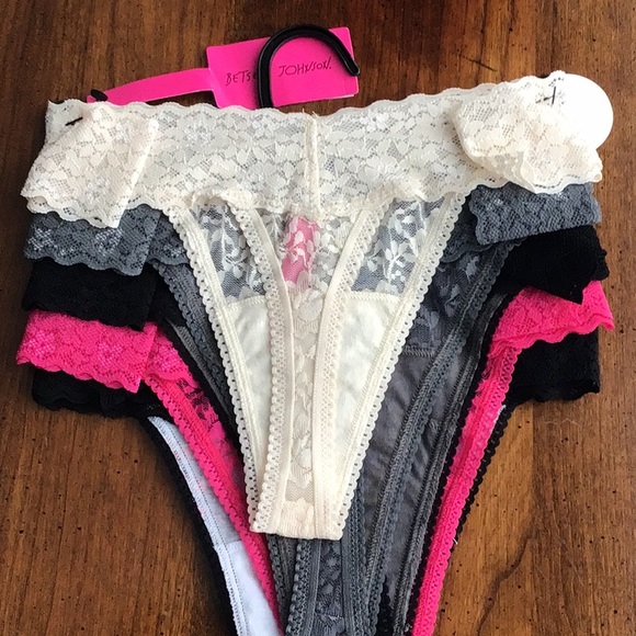 Sold - Betsy Johnson 5 Pack Mixed Fabric Panties - X-Large - Picture 12 of 16